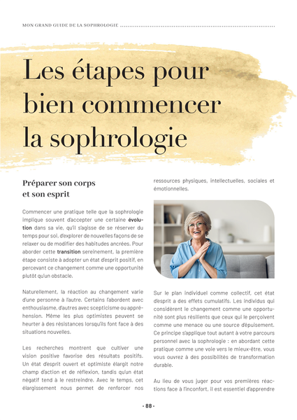 Mon grand guide de la sophrologie