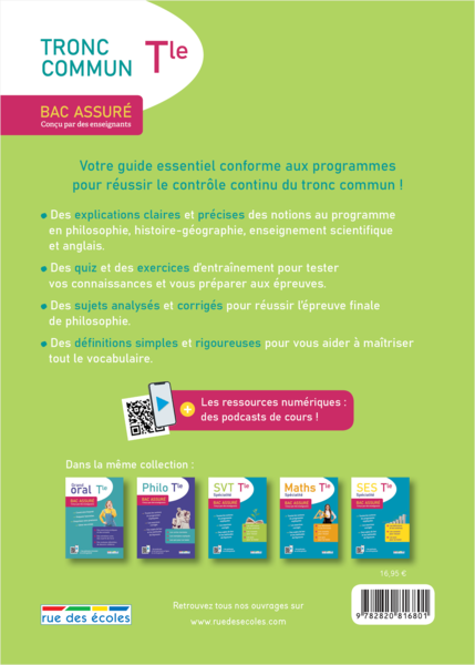 Bac assuré - Tronc commun - Terminale