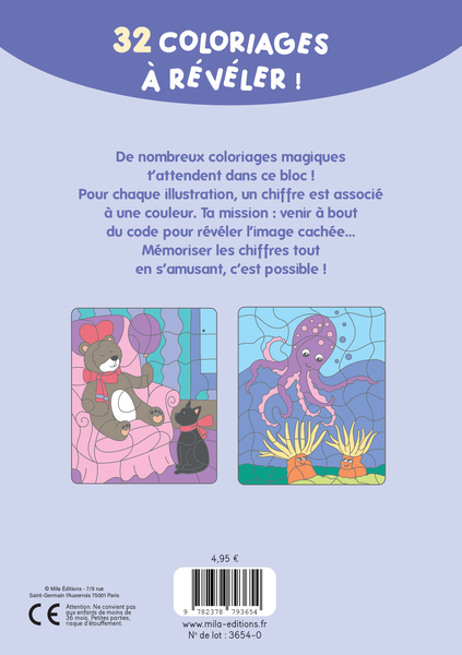 Mon bloc de coloriages magiques - Les chiffres
