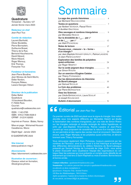 Quadrature n° 127