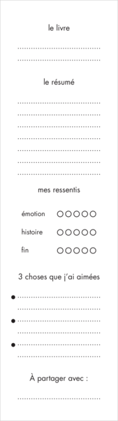 Marque-pages - Balade à bicyclette