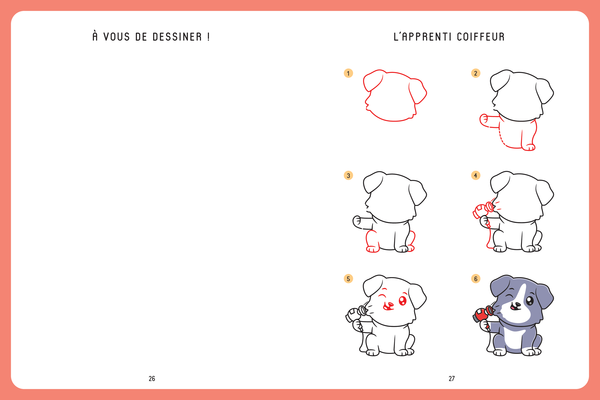 Dessiner kawaï - Chiens et Chiots