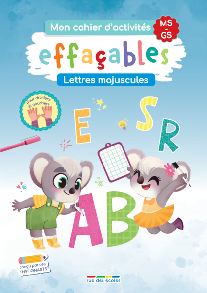 Mon cahier d'activités effaçables - Lettres majuscules MS-GS