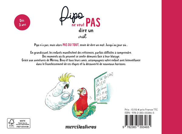 Pipo ne veut pas dire un mot