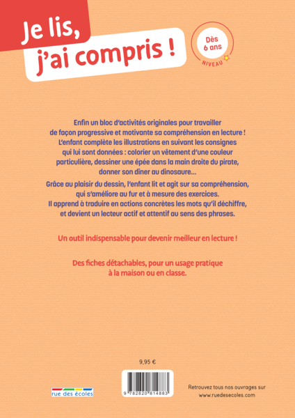 Je lis, j'ai compris ! Lecteur débutant (dès 6 ans)