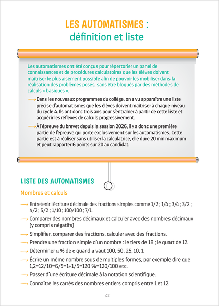 Annales Brevet - Maths - Sciences - 3e - 2027