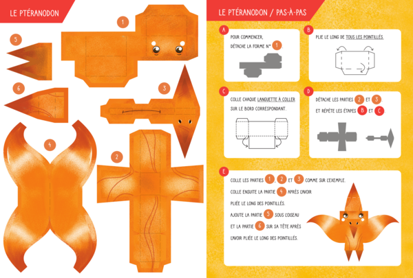 Mes paper toys à créer - Les dinosaures