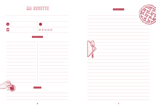 Mon carnet de recettes de famille à remplir