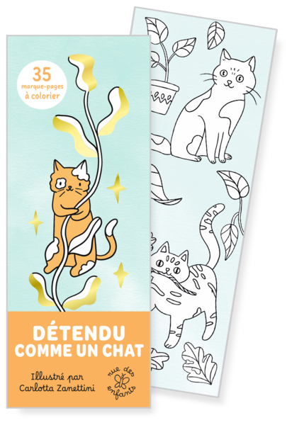 Marque-pages - Détendu comme un chat