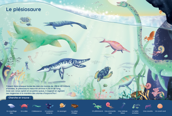 Cherche & trouve Edgar, Au temps des dinosaures