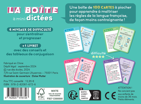 La boîte à mini-dictées - CE2-CM1-CM2