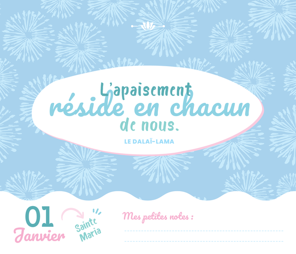 Calendrier Jour après jour - Ambiance zen