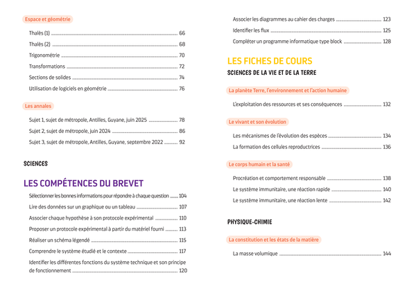 Annales Brevet - Maths-Sciences - 3e - 2026