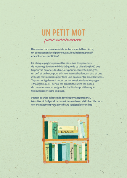 Mon carnet de lecture - Bien-être