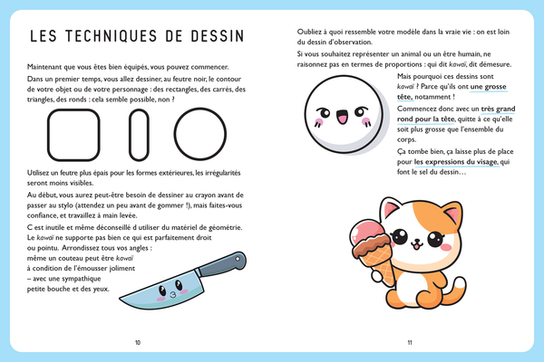 Dessiner kawaï - Chats et Chatons