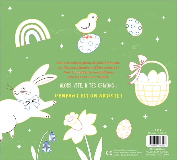 Mon gros cahier de Pâques à colorier