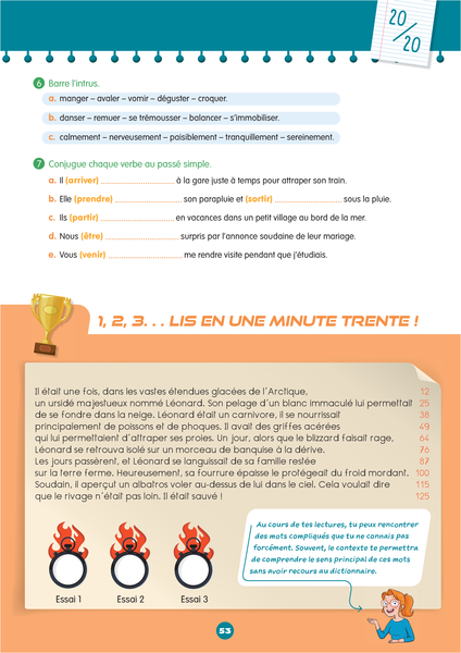 Mon prof à la maison - Français CM1