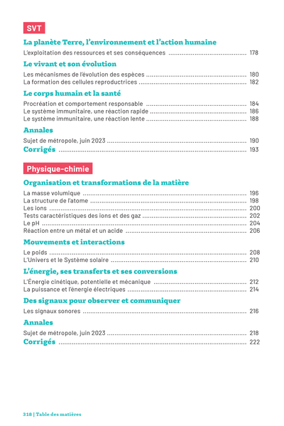 Savoirs fondamentaux 3e - Le tout-en-un pour réussir son brevet !