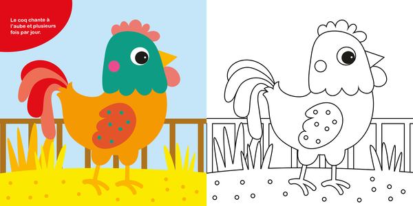 Mon cahier de coloriage - Les animaux de la ferme, dès 3 ans