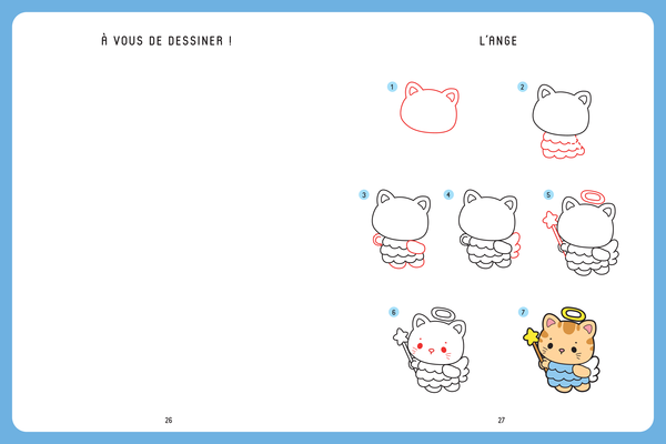 Dessiner kawaï - Chats et Chatons