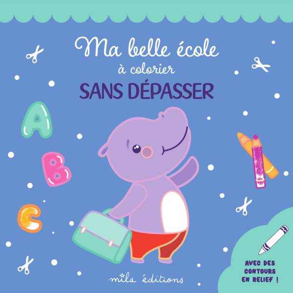 Ma belle école à colorier sans dépasser