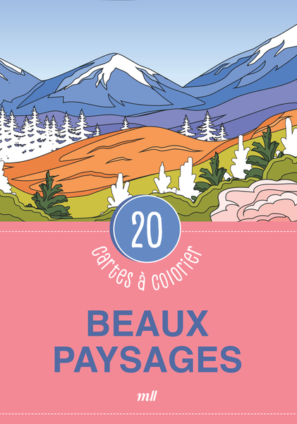 Beaux paysages - 20 cartes à colorier