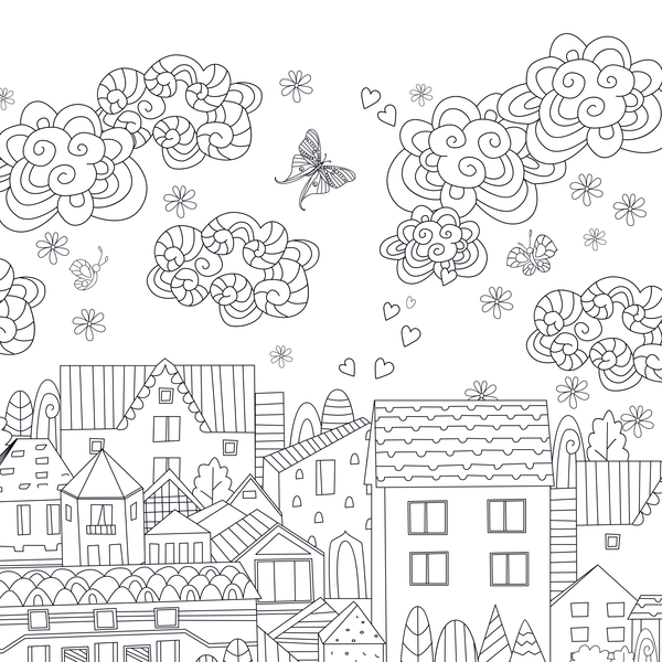 Fabuleux paysages - Coloriages pour me détendre