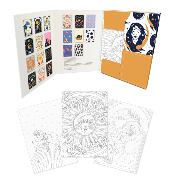 Merveilleuse Magie - 20 cartes à colorier