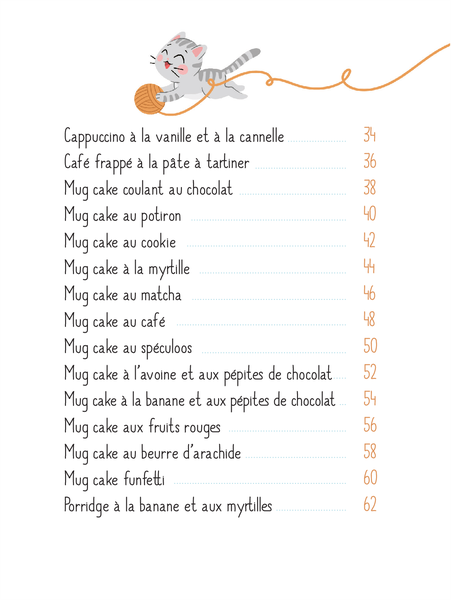 Coffret Mug - Mon p'tit chat - 30 recettes gourmandes spécial mug !
