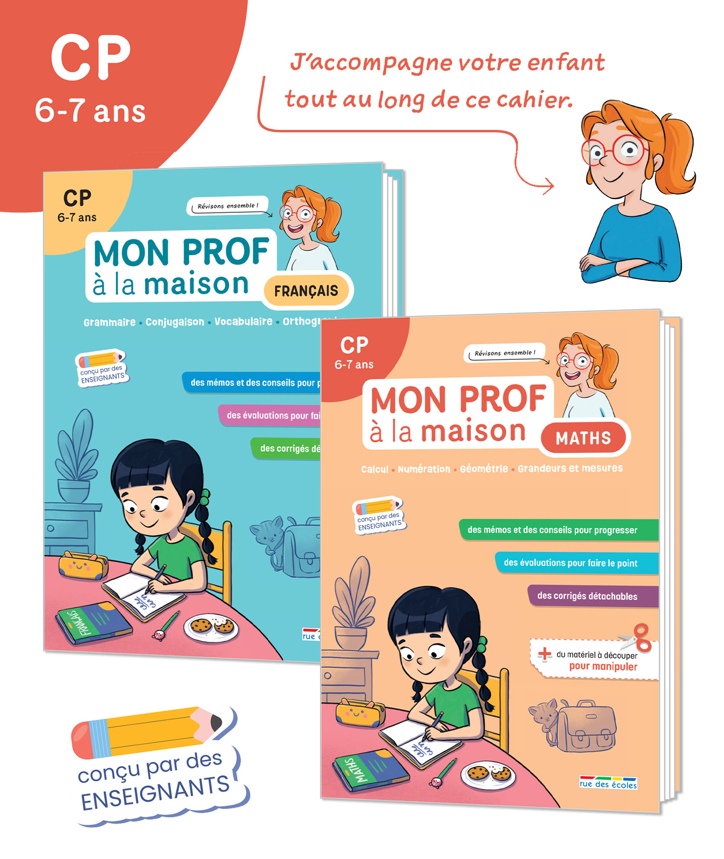 Lot CP « Mon prof à la maison » (2 titres)