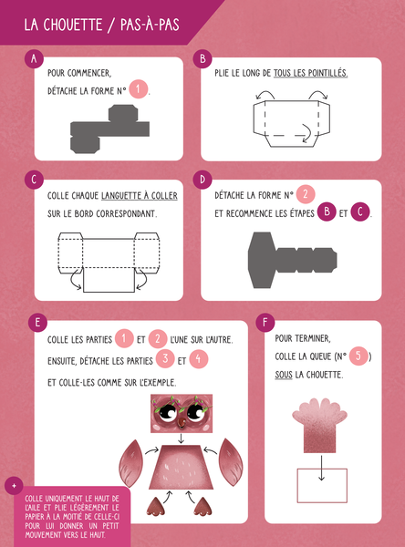 Mes paper toys à créer - Les animaux de la forêt