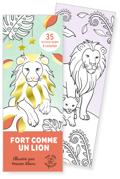 Marque-pages - Fort comme un lion