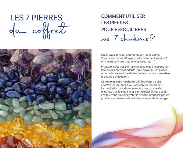 Harmoniser mes 7 chakras - Le bien-être par les pierres (coffret)