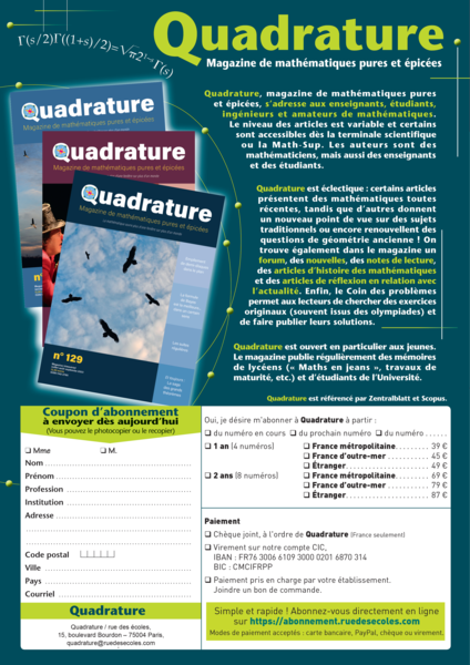 Quadrature n° 130