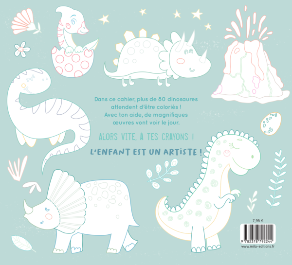 Mon gros cahier de dinosaures à colorier
