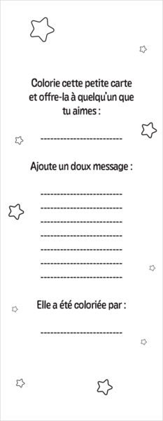 Vive les vacances - Mes petites cartes à colorier