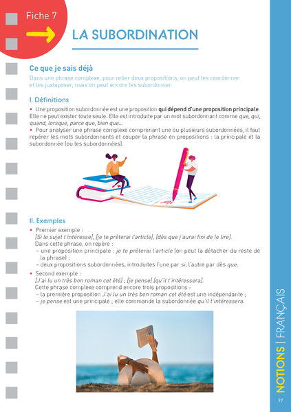 Les fiches du collège - 5e