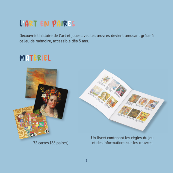 Boîte de jeux - Le Memory de l'art