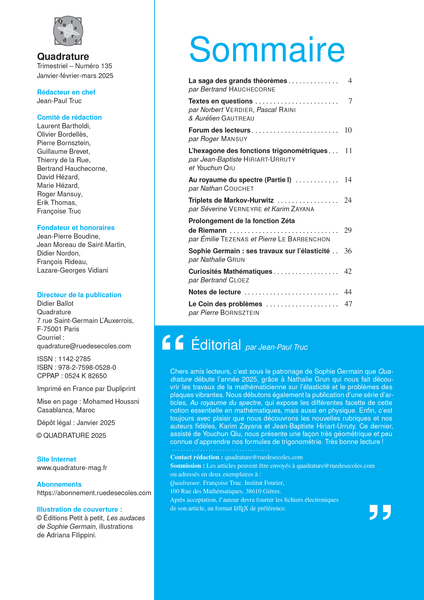 Quadrature n° 135