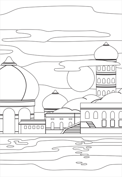 Beaux paysages - 20 cartes à colorier