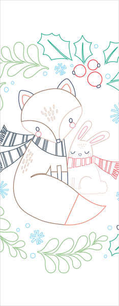 Hiver magique - Mes petites cartes à colorier
