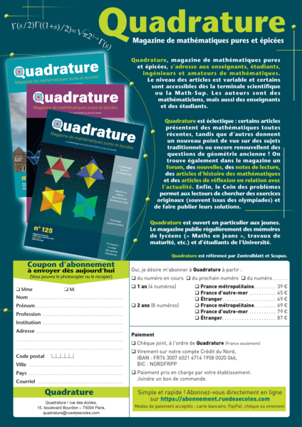 Quadrature n° 126