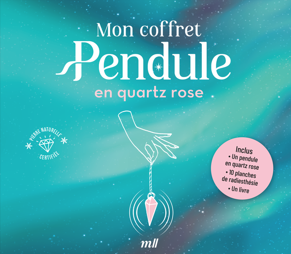 Mon coffret Pendule en quartz rose - Découvrez les mystères de la radiesthésie