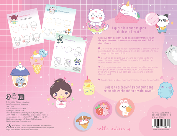Coffret - Dessine ton monde kawaï