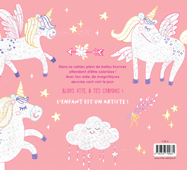 Mon gros cahier de licornes à colorier