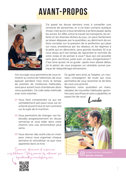 Le guide healthy de Lucile Champy