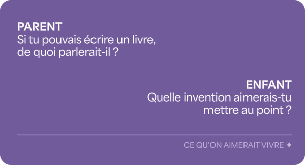 Jeu de conversation - En famille