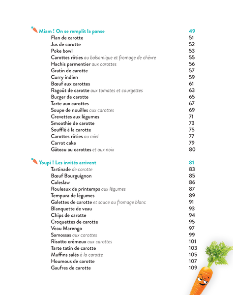 50 recettes géniales à base de carotte