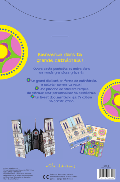 Pochette - Ma cathédrale à déplier, colorier et décorer !