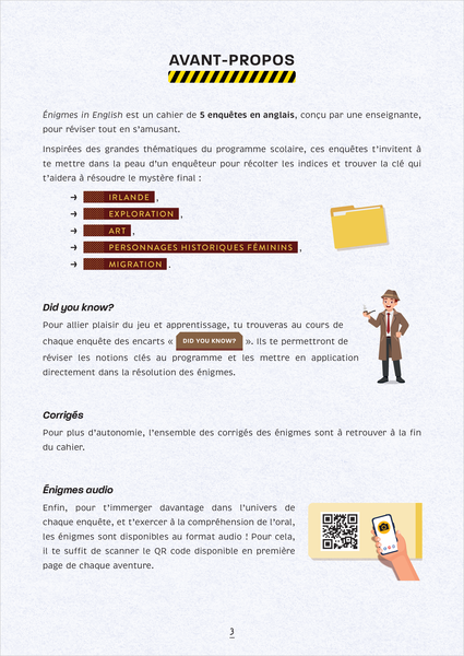 Énigmes in English 4e-3e
